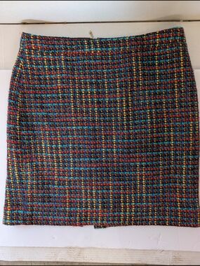 Kate Spade New York "Skirt the Rules" Tweed Mini Skirt - Multi-Color - Size 12